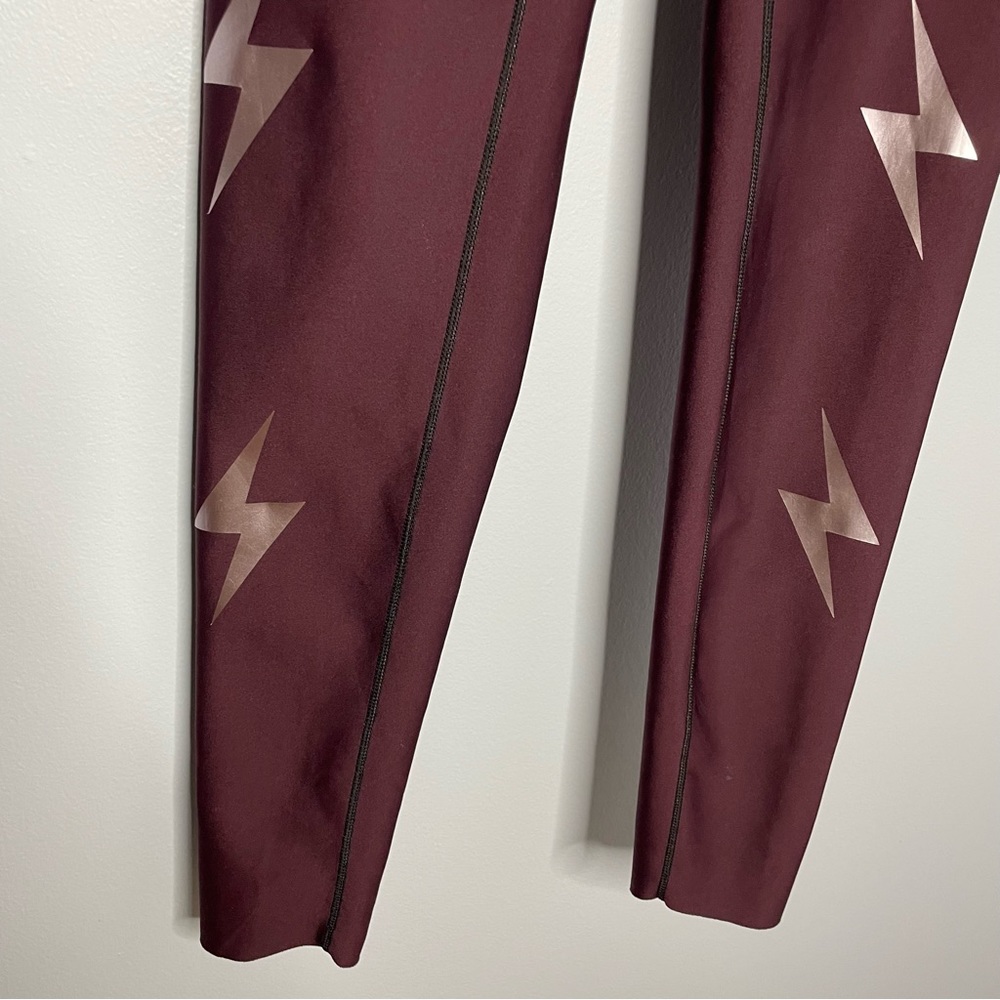 Ultracor High Lux Bolt Leggings Burgundy - Picture 4 of 10
